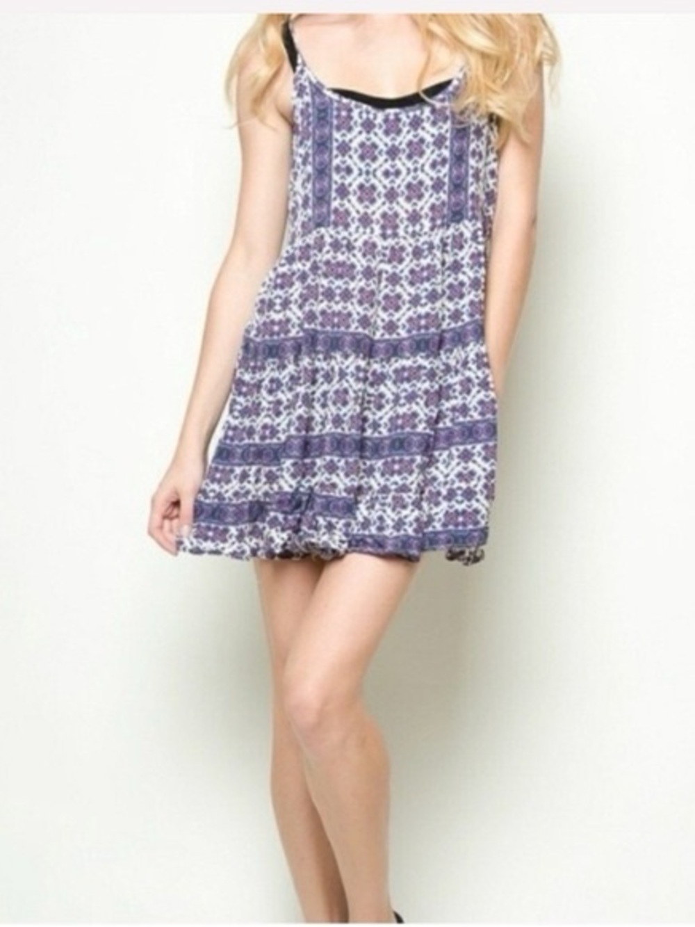 Brandy Melville Jada Dress Boho Spaghetti Strap Made in Italy Small